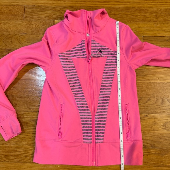 Ivivva (Lululemon) Define Style Jacket in Pink with Gray - Size 10 - Picture 3 of 5
